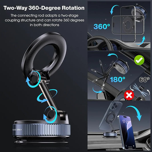 Drive Smarter with the 360° Magnetic Car Phone Holder