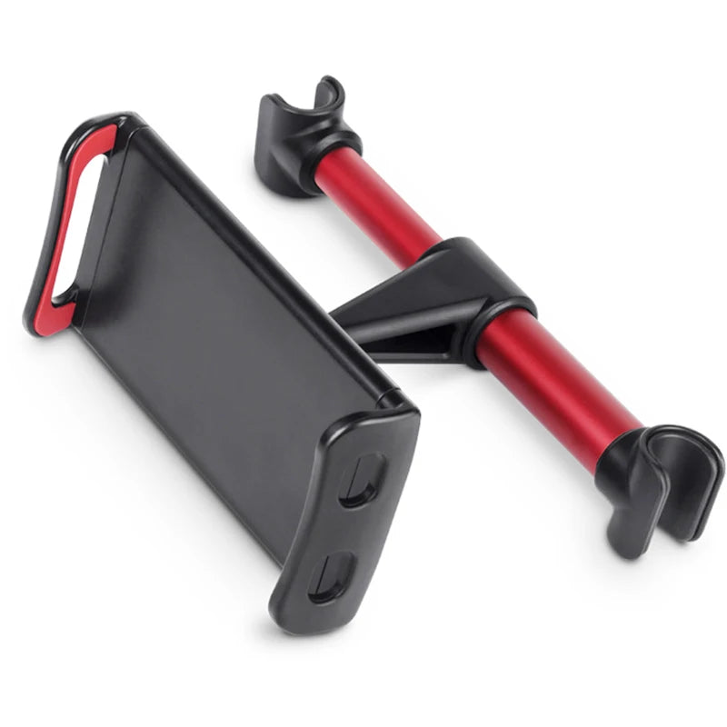 Universal Telescopic Car Headrest Phone & Tablet Holder – Adjustable 360° Rotating Rear Seat Mount Stand for 4–11 Inch Smartphones & Tablets
