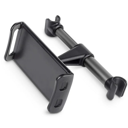 Universal Telescopic Car Headrest Phone & Tablet Holder – Adjustable 360° Rotating Rear Seat Mount Stand for 4–11 Inch Smartphones & Tablets