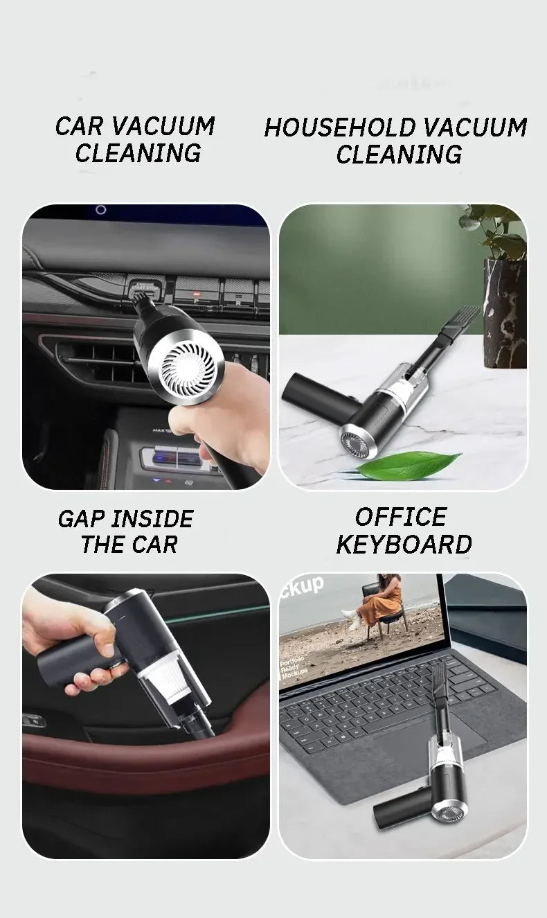 Portable Car Vacuum Cleaner - High Power Suction